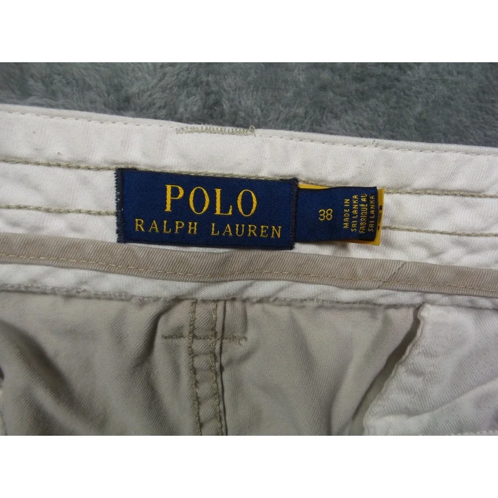 Polo Ralph Lauren Shorts Mens Size 38 Stone Gellar Classic Fit Cargo Pockets